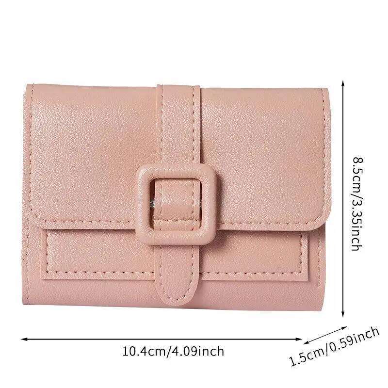Fashion Minimalist Women's Mini PU Leather Short Style Coin Purse For Students Women Holder Wallet Z260130