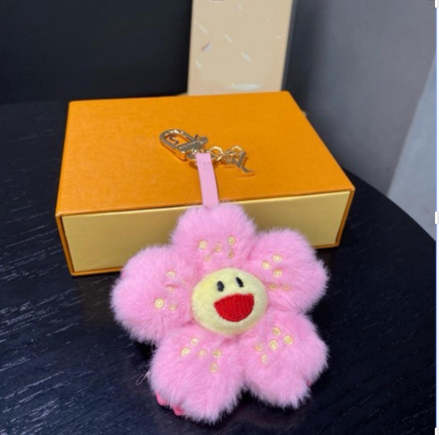 designer keychain women V Letters designers Sakura Vintage keychain wallet top llavero Car Key Chain men Buckle Keyring Keychains Lanyards box