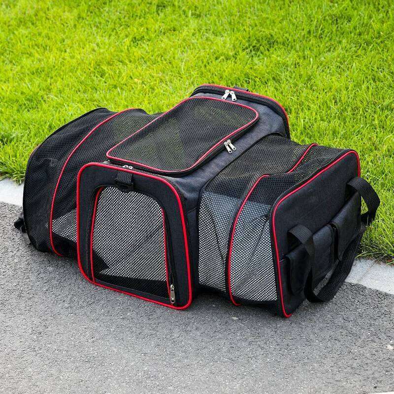 1PC Cats and Dogs Chest Breathable Folding Portable Trolley Double Shoulder Handheld Crossbody Outdoor Bag Pet Products 26H0130