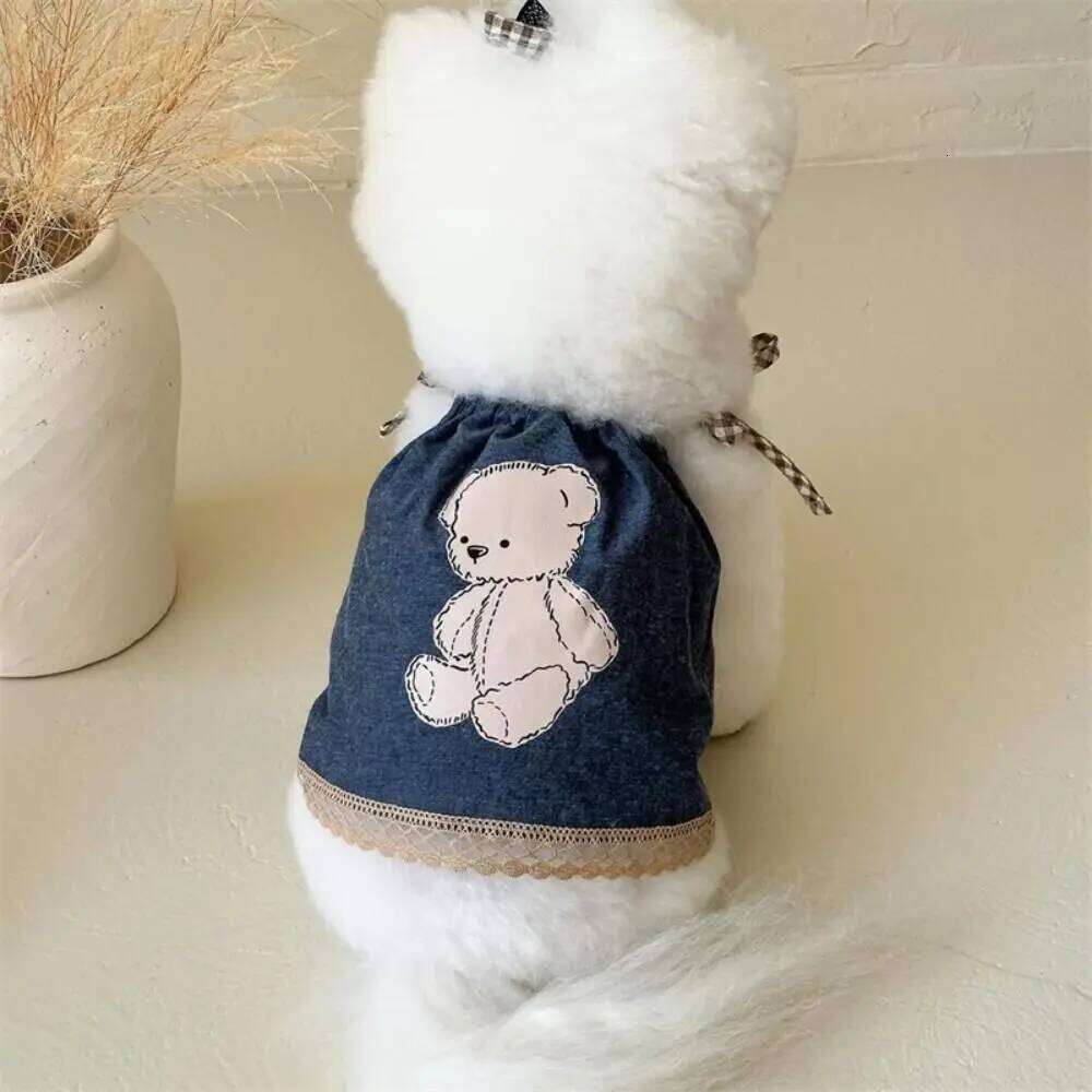Pet Supplies Cute Dress Cartoon Soft Cat Princess Skirt Thin Design Breathable Dog Vest Spring H260130