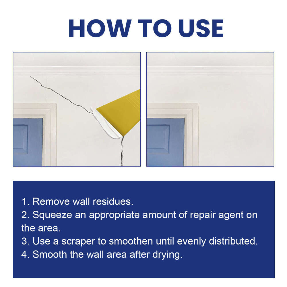 Jaysuing Multi-Purpose White Maintenance Renovation Cover Household Wall Repair Paste S260130
