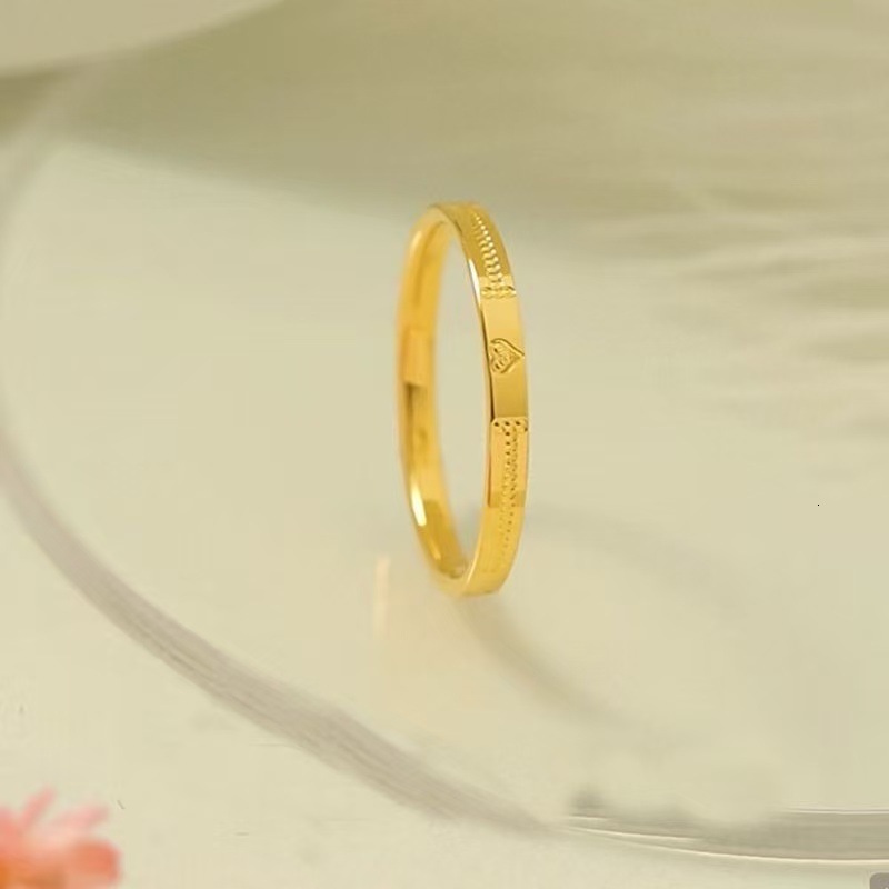 New Fashion Novelty gold Heart Corrosion TikTok Xiaohongshu Exclusive Source Manufacturer