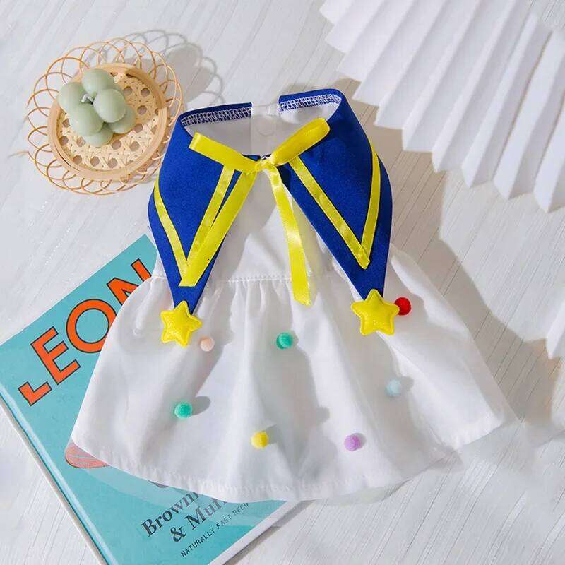 Princess Skirt Pet Dog Clothes Sweet Dress for Dogs Clothing Cat Small Print Cute Thin Spring Summer Girl Chihuahua H260130