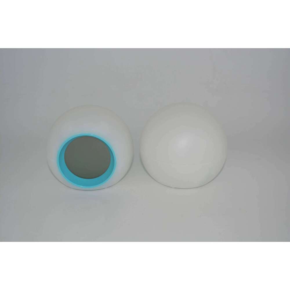 Creative 7 Colorful Round LED Light Clocks Time Date Display Temperature Detection Multi Functional Circular Alarm Clock W260130