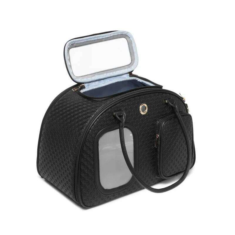 Carrier Bag Cats And Dogs Travel Backpack with Expandable Tunnel Multiple Shoulder Strap Options for Pet Transport 26H0130