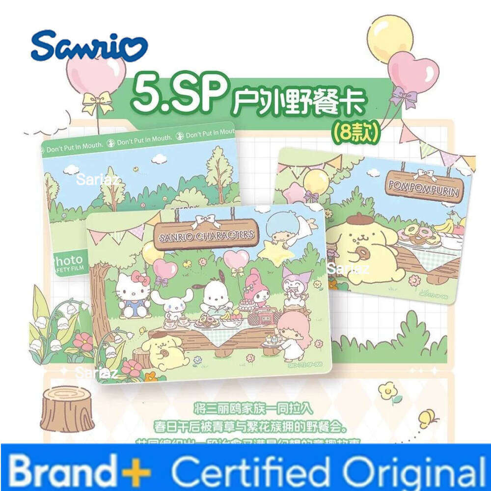 Sanrio KABAO Polaride HelloKitty Cinnamoroll Melody Pochacco Image Collection Blind Box Small Card New Product H260130