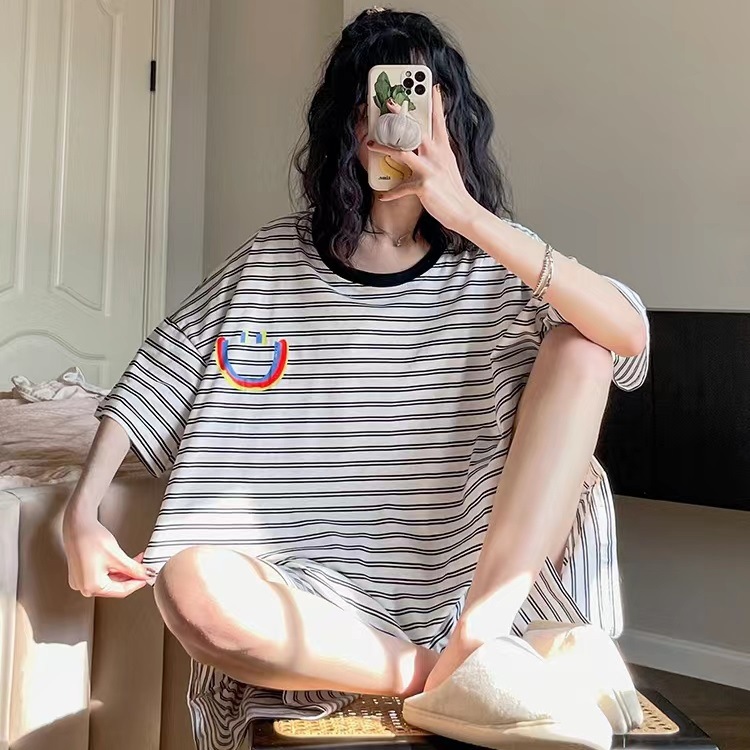 B1377-Home wear European and American suspender pants casual and comfortable women's pajamas set can be worn outside