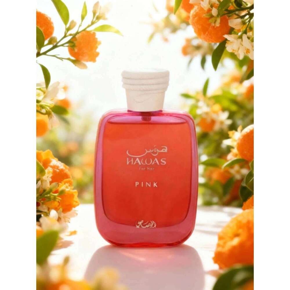 RASASI Hawas Pink For Her Eau de Parfum Spray 100ml 3.4 oz ,Floral Fruity Perfume for Women, Vanilla, Cotton Candy & Marshmall H260130