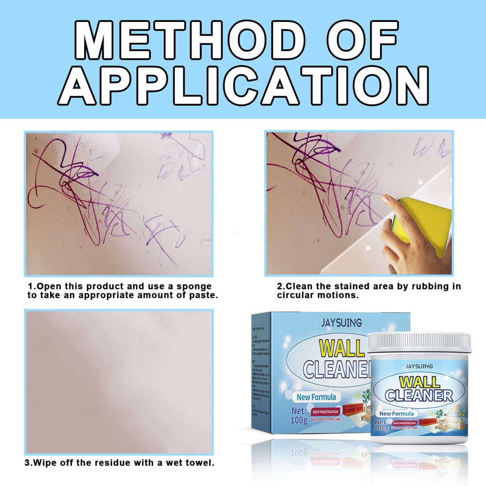 Jaysuing Paste White Stain Graffiti Cover Wall Renovation Color Change Odor Removal Mildew Resistant Repair S260130