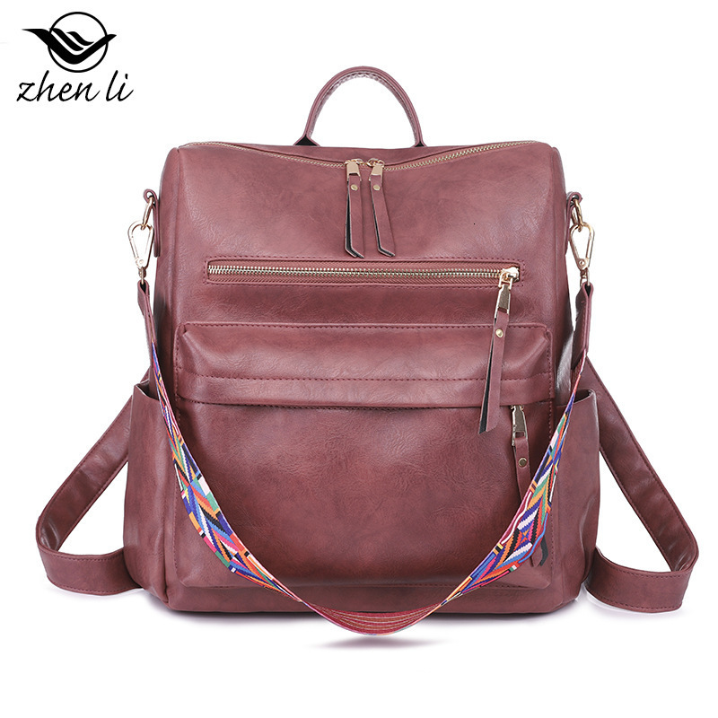 Zhenli bag womens large capacity backpack niche design womens backpack bags 220514