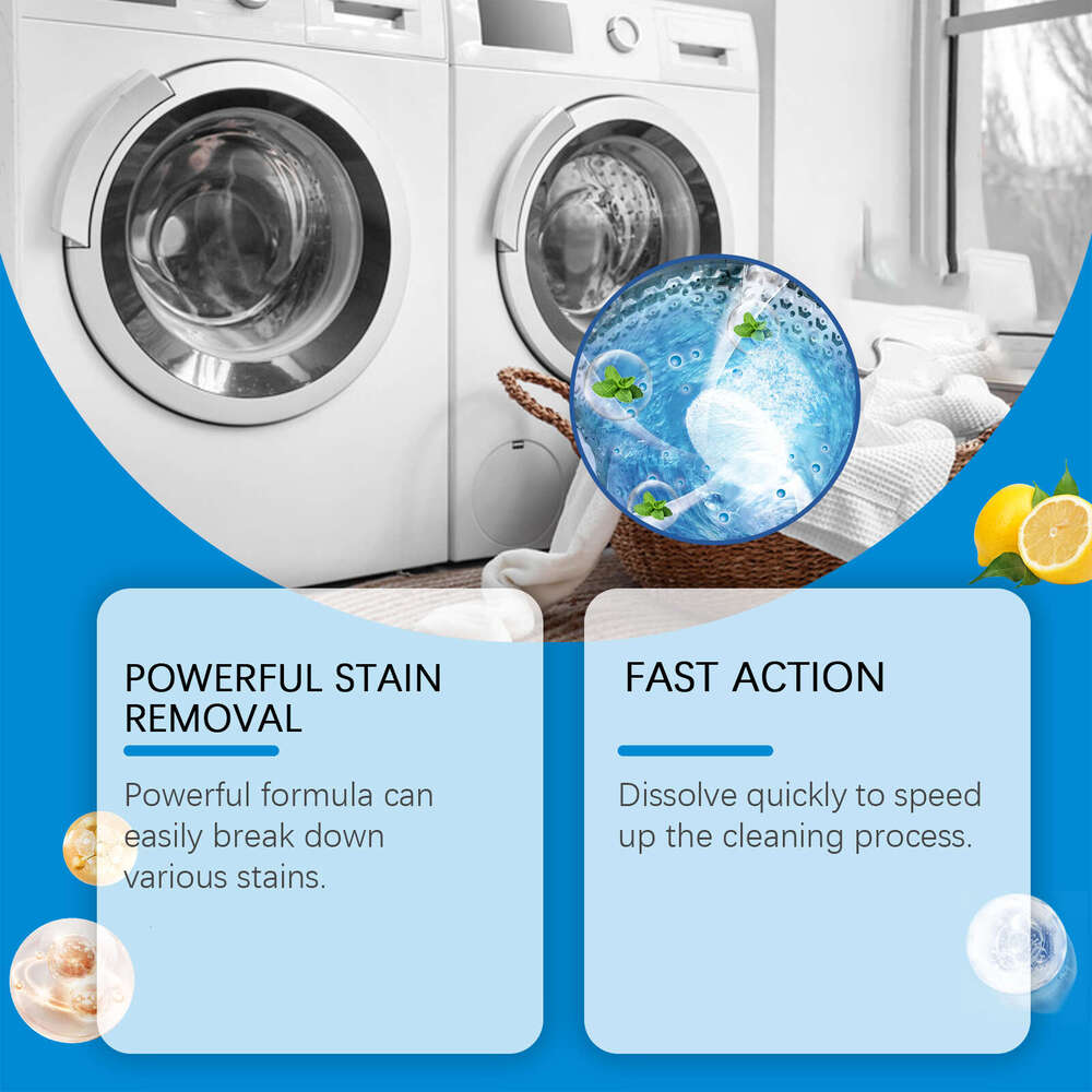 Jaysuing Effervescent Odor Washing Machine Tub Deep Stain Removal Cleaning Tablets S260130