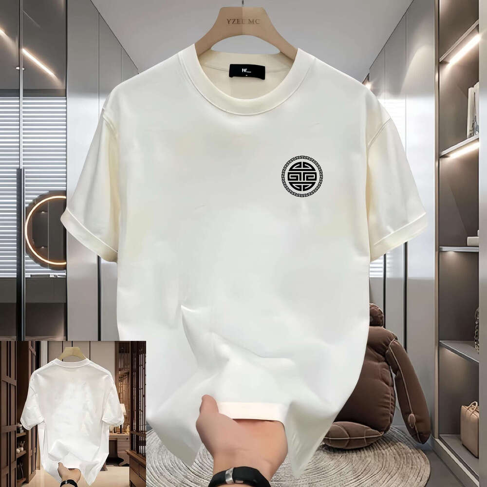 Unisex T-Shirt Pure Cotton Short Sleeve Summer Loose Fit Versatile Casual Trendy Top Couple Matching Outdoor Recreation