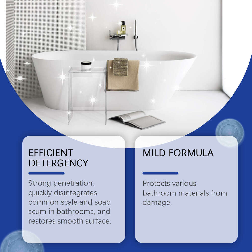 Jakehoe Spray Bathroom Bathtub Multi-functional Stain Dirt Removal Foam Cleaner S260130