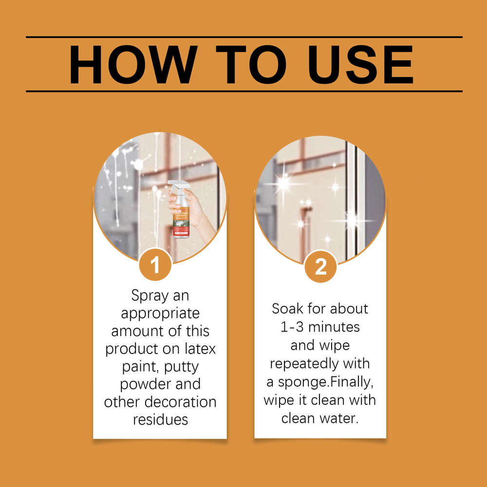 Jakehoe Latex Remover Easy Cleaning Decoration Residue Removal Putty Powder Paint Cleaner S260130