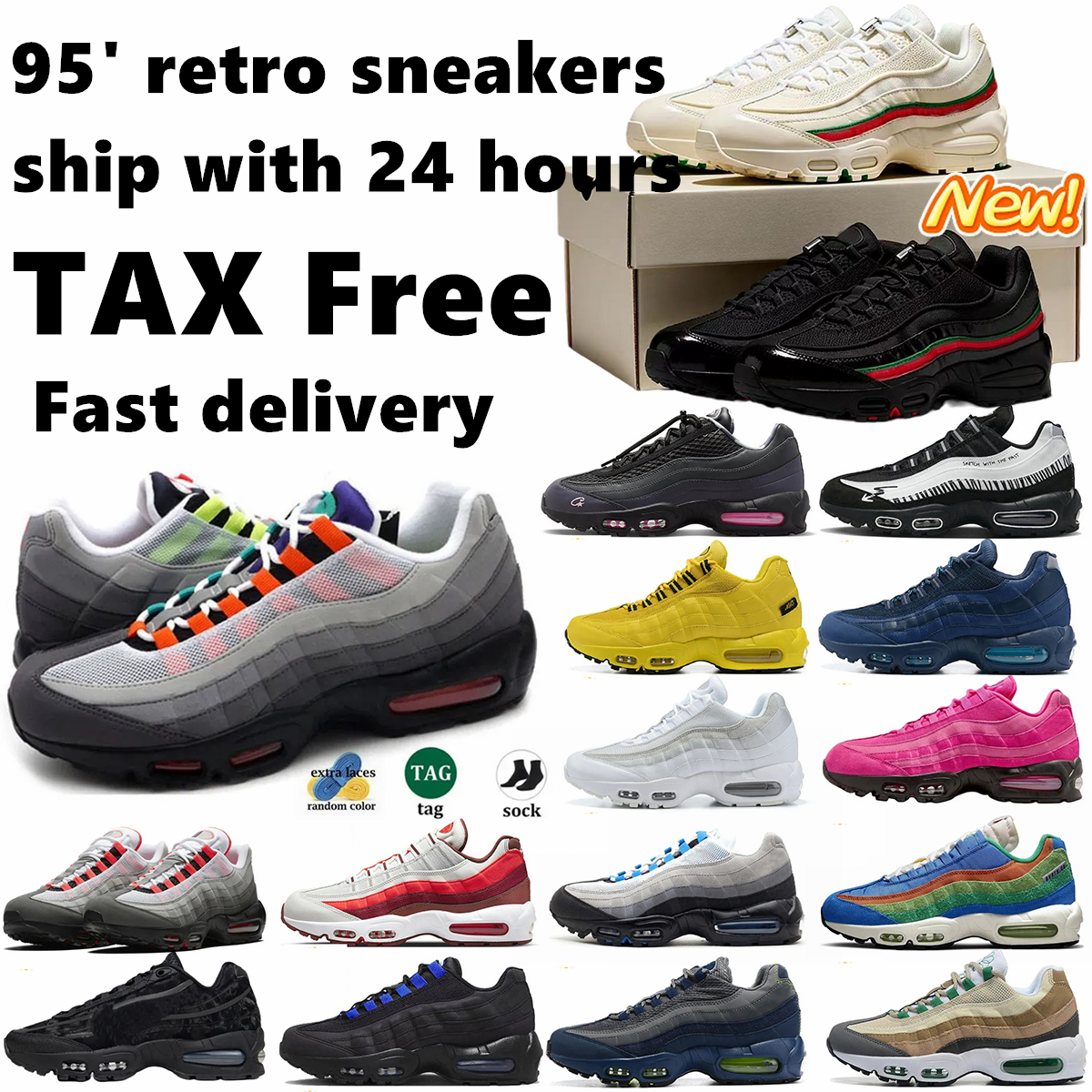 2026 designer shoes 95 95s undefeated Turquoise Neon Foam Cactus Flower mens womens trainers outdoor sports running sneakers