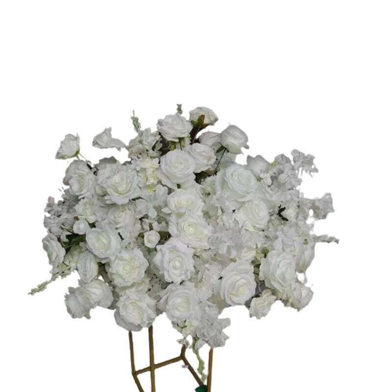 LuxuyWedding Props Artificial Arrangement Cherry Rose For Wedding Decoration Road Leading Flower Ball Floral W260130