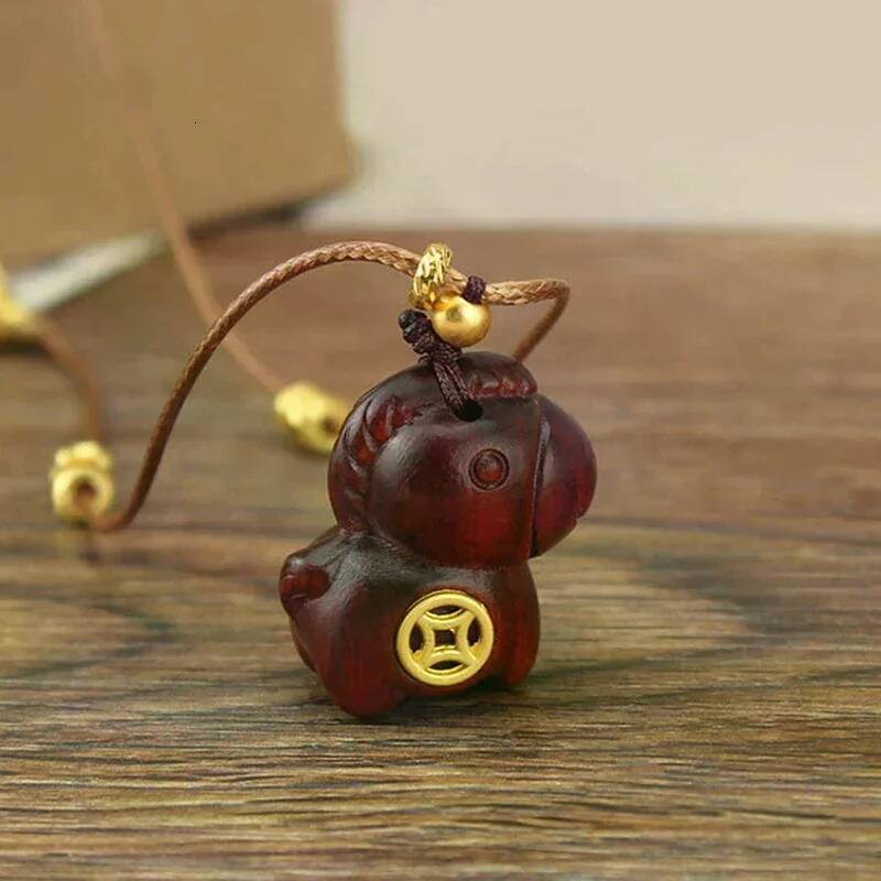 Wooden Cartoon Horse Pendant Necklaces For Women Female Retro Sweater Chains Adjustable Long Rope Chain Daily Matching Accessori