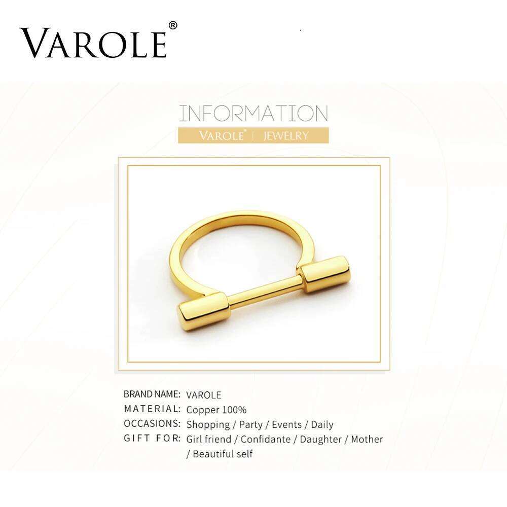 Contracted cylindrical Ring Gold Color Rings For Women Accessories Finger Fashion Jewelry Gifts Anillos XJ260130