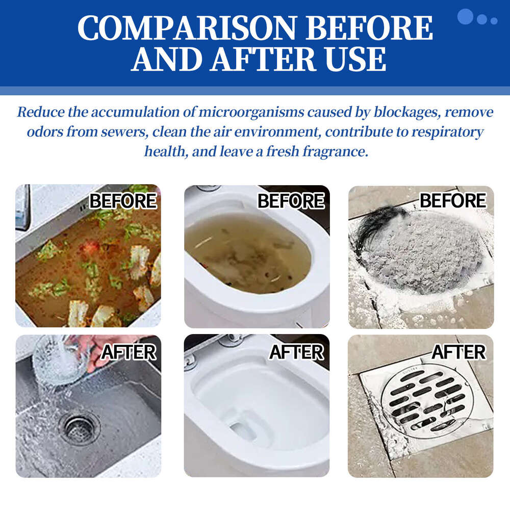 Jaysuing Drain Blockage Removal Sewer Toilet Kitchen Clogged Pipe Cleaning Powder S260130
