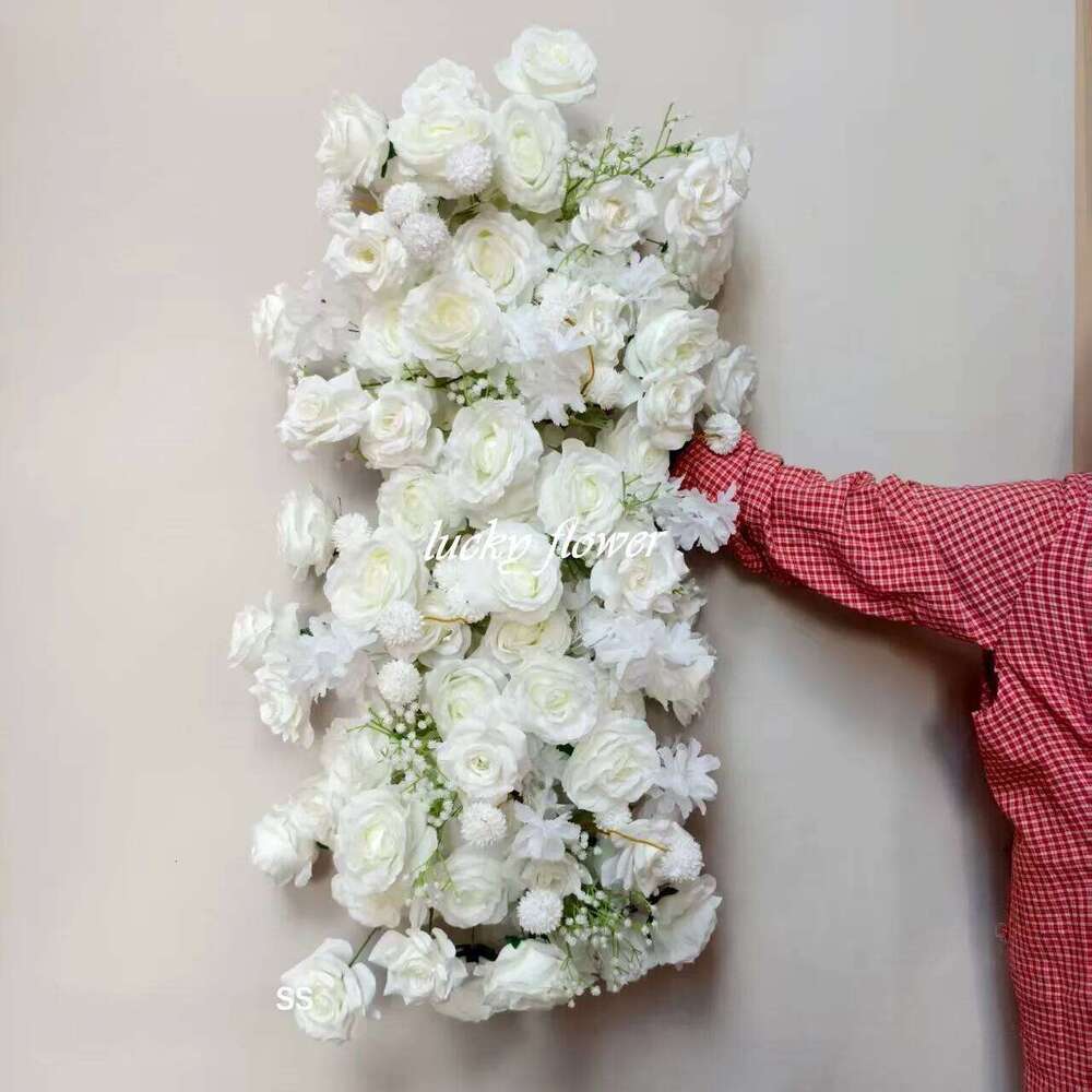 Customized Artificial Arch Decor Hang Flower Row Wedding Decoration Floral Backdrop Arrangement Engagement Props W260130