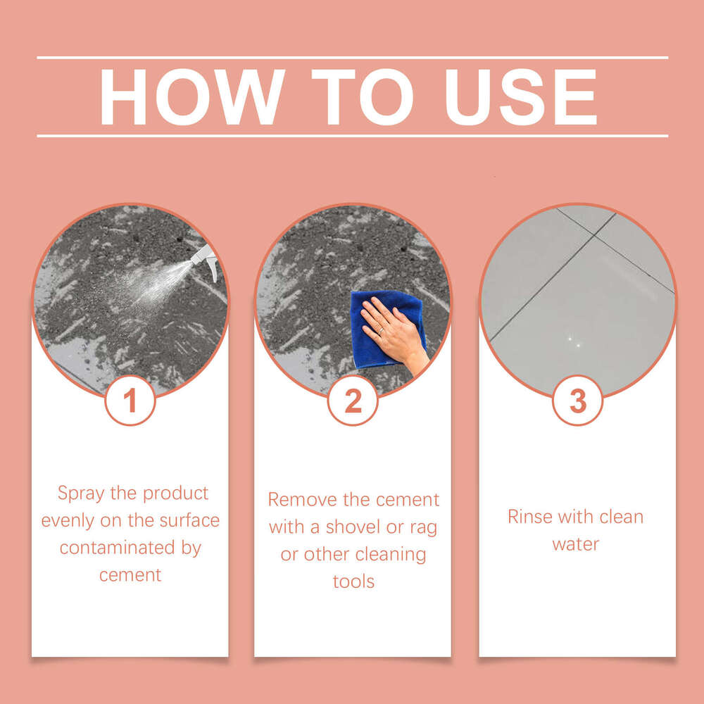 Jakehoe Dissolves Tile Dust Concrete Floor Cleaning Cement Cleaner S260130