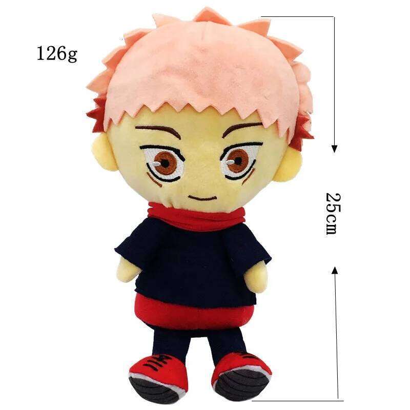 25cm Jujutsu Kaisen Plush Toys Anime Plushies Fushiguro Megumi Kugisaki Nobara Gojo Satoru Soft Stuffed Dolls Kids Gifts Y260128