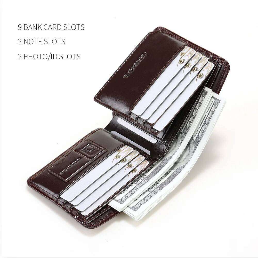 CHANPINCL Genuine Cow Leather Men Wallet Luxury Short Tri-Fold First Layer Cowhide Purse Male Business Horizontal Fashion Z260130