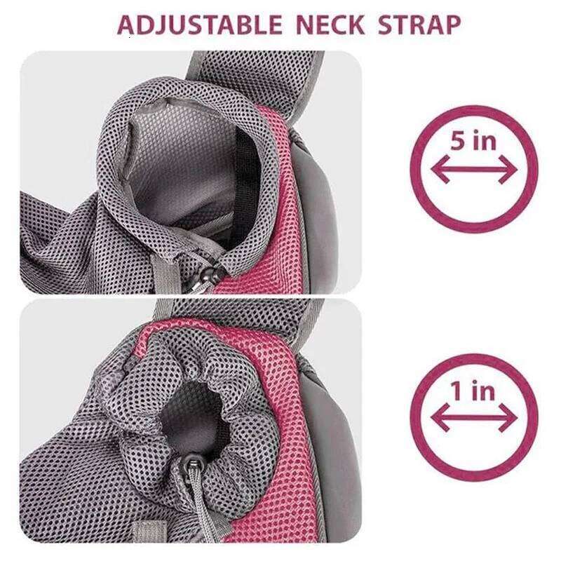 Pet Dog Portable Carrier Breathable Mesh Travel Safe Puppy Shoulder Bag with Adjustable Non-Slip Strap for Small Dogs Cats 26H0130