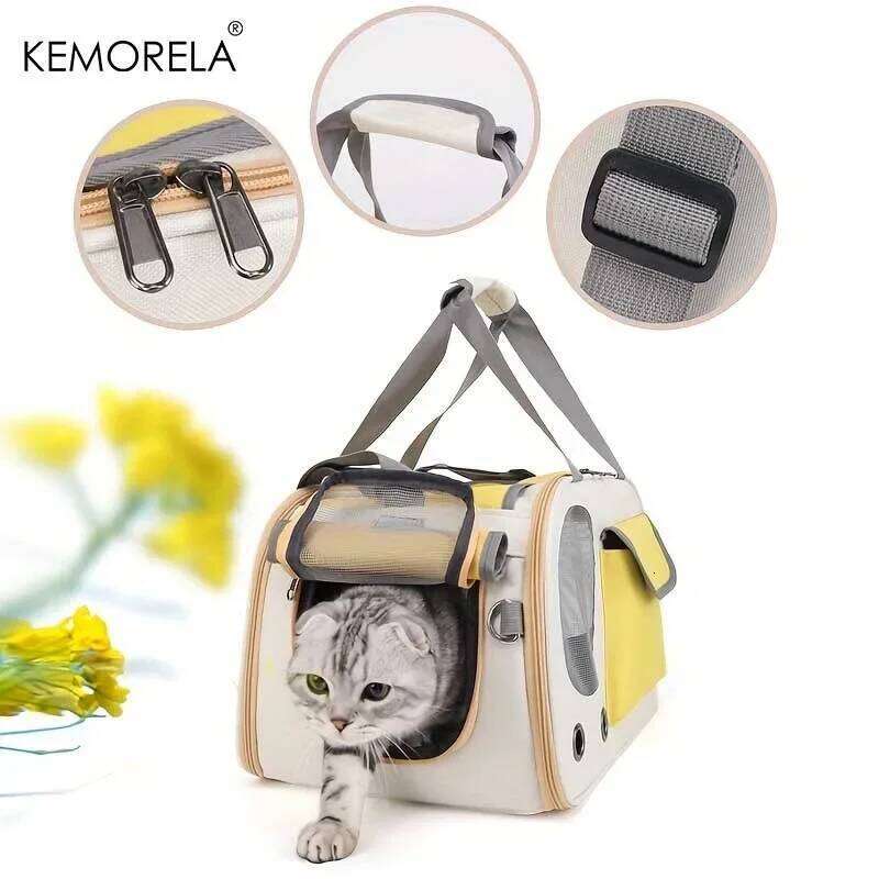 1Pcs Portable Pet Carrier Cat Bag Ideal Travel Outdoor Activities Suitable For Cats And Small Dogs 26H0129