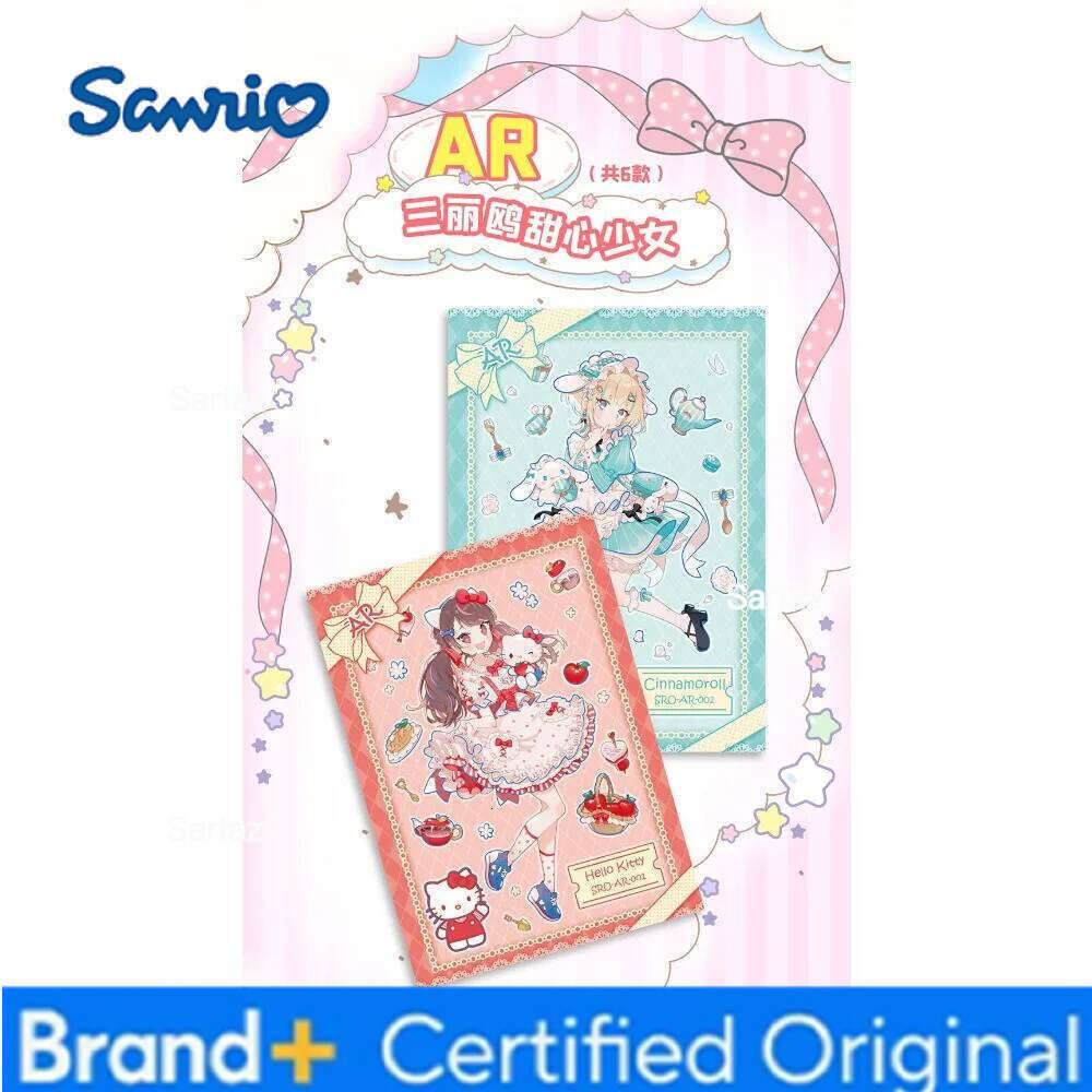 Sanrio Genuine For Children Hello Kitty My Melody Cinnamoroll ASR Picnic Feeding Limited Anime Collection Card Kids Gifts H260130