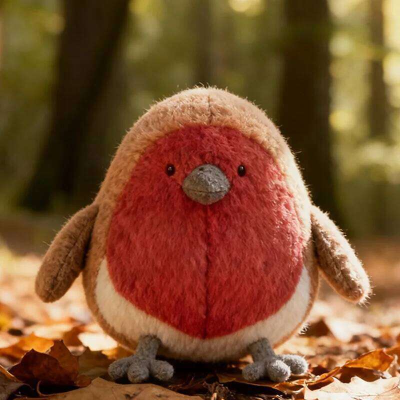 Kawaii Robin Plush Toys Soft Skin-friendly Sleep Companion Realistic Desktop Decorative Item Birthday Gifts For Friends Children Y260128