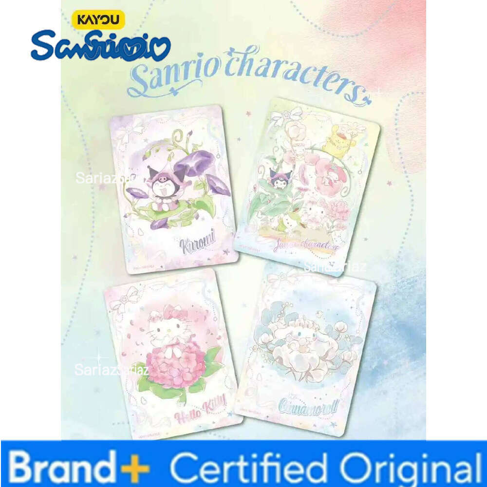 Sanrio KAYOU Genuine Card Flower Fragrance Story Mengmeng Collection Pack Family Collectible Cards Toys Gifts H2601301