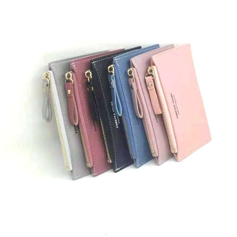 Men's Women's Fashion Business ID PU Coin Purse Credit Pocket Bank Card Holder Zipper Holiday Gift Z260130