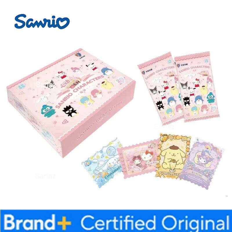 Sanrio KABAO Original Box Anime Kuromi Hello Kitty Shining Card Cartoon My Melody Collectible Game Cards Toy For Children Gift H26013011