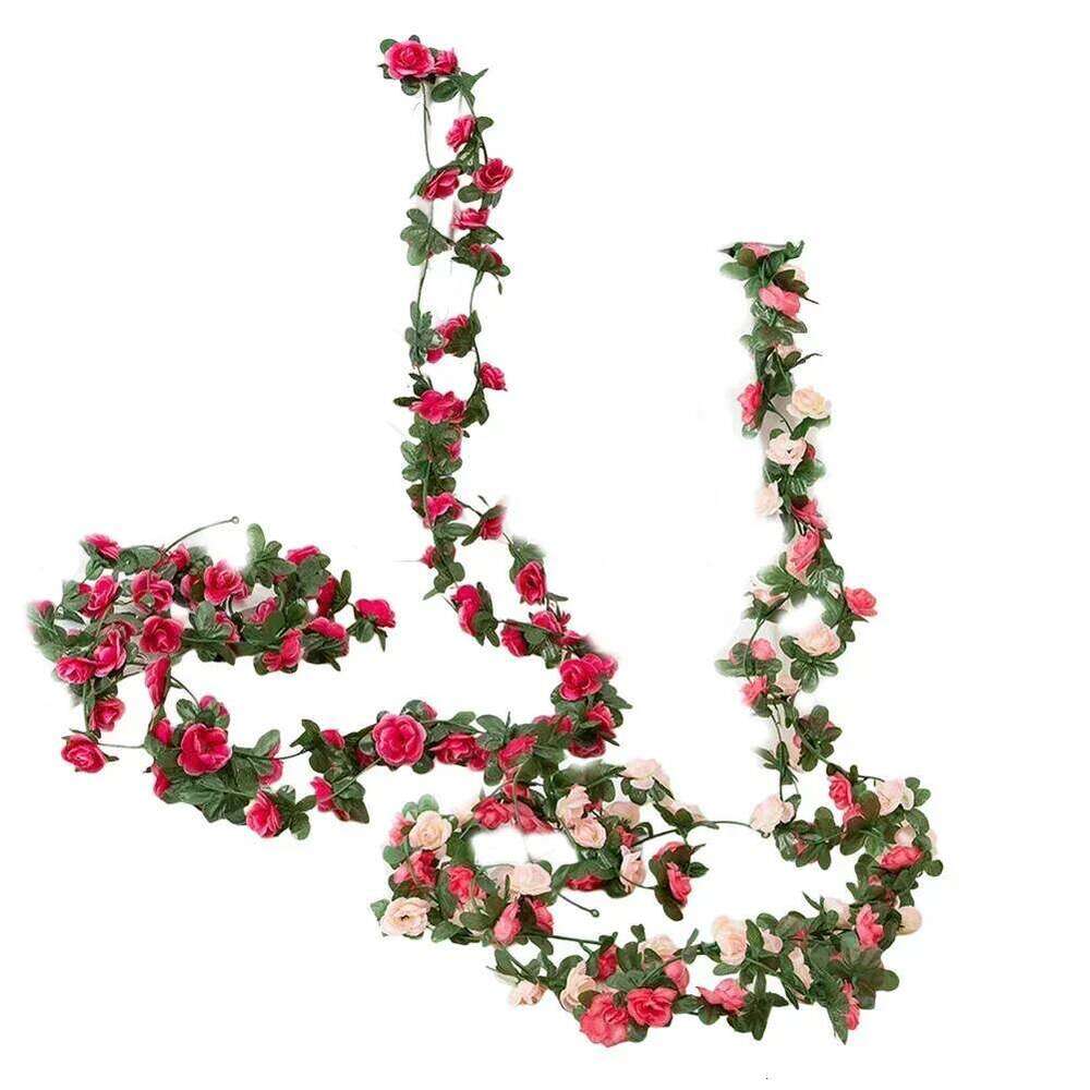 Decorative Leaf Garland Vine Beautiful Lifelike High-quality Silk Indoor And Outdoor Use For Garden Dcor Y260130