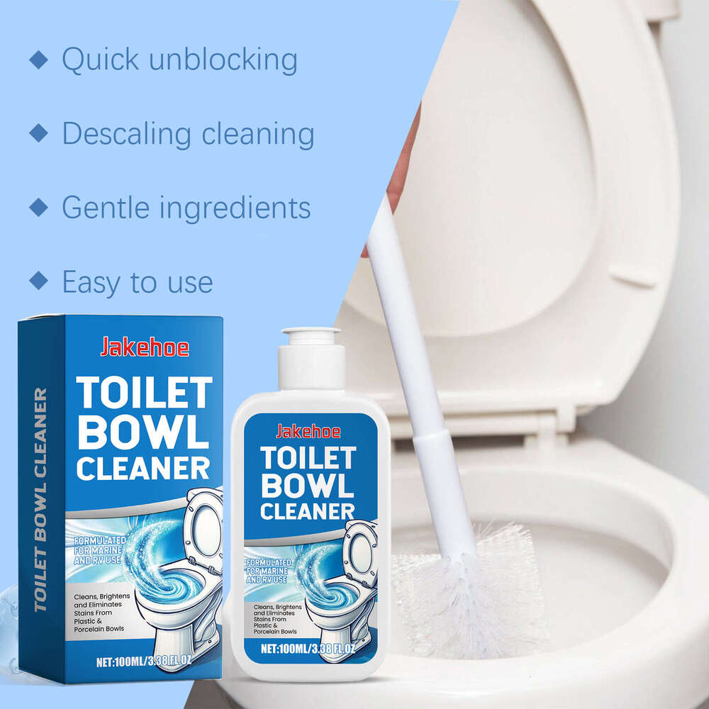 Jakehoe Toilet Bowl Cleaner Household Cleaning Eliminate Odor Multi-effect Remove Dirt Portable Easy to Use S260130