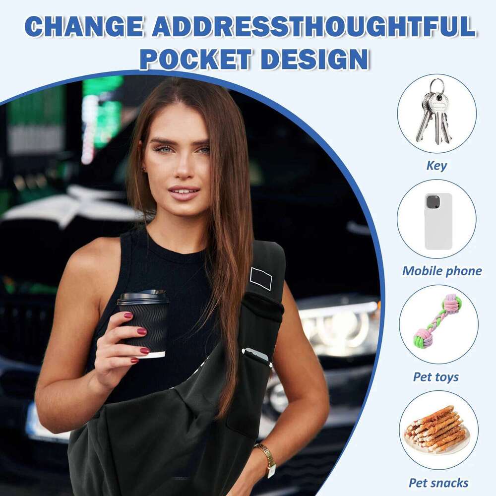 Dog Carrier Pet Sling Shoulder Bag Comfortable Portable Travel Crossbody Outdoor Cat Puppy Small Dogs Carrying Supplies 26H0130