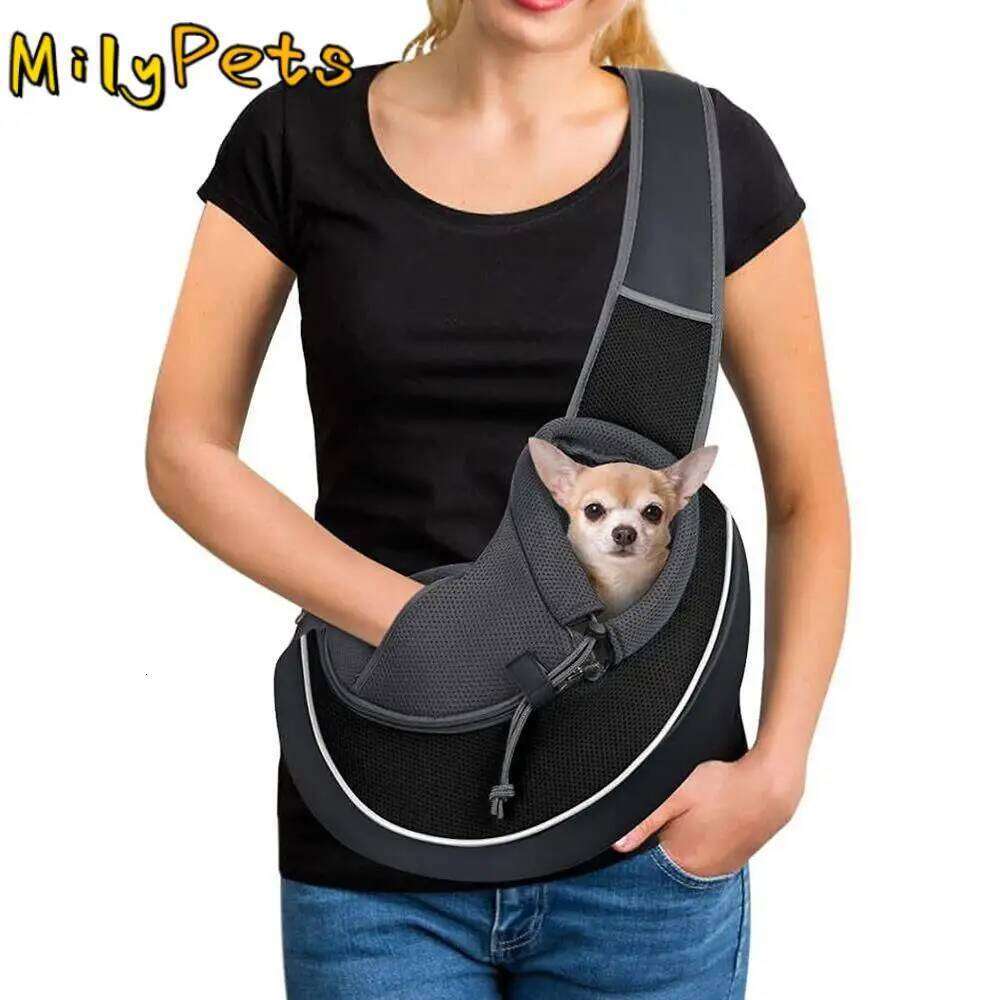 Travel Pets Products Crossbody Sling Strap Shoulder Dog Cat Carrier Pet Carrying Bag 26H0130