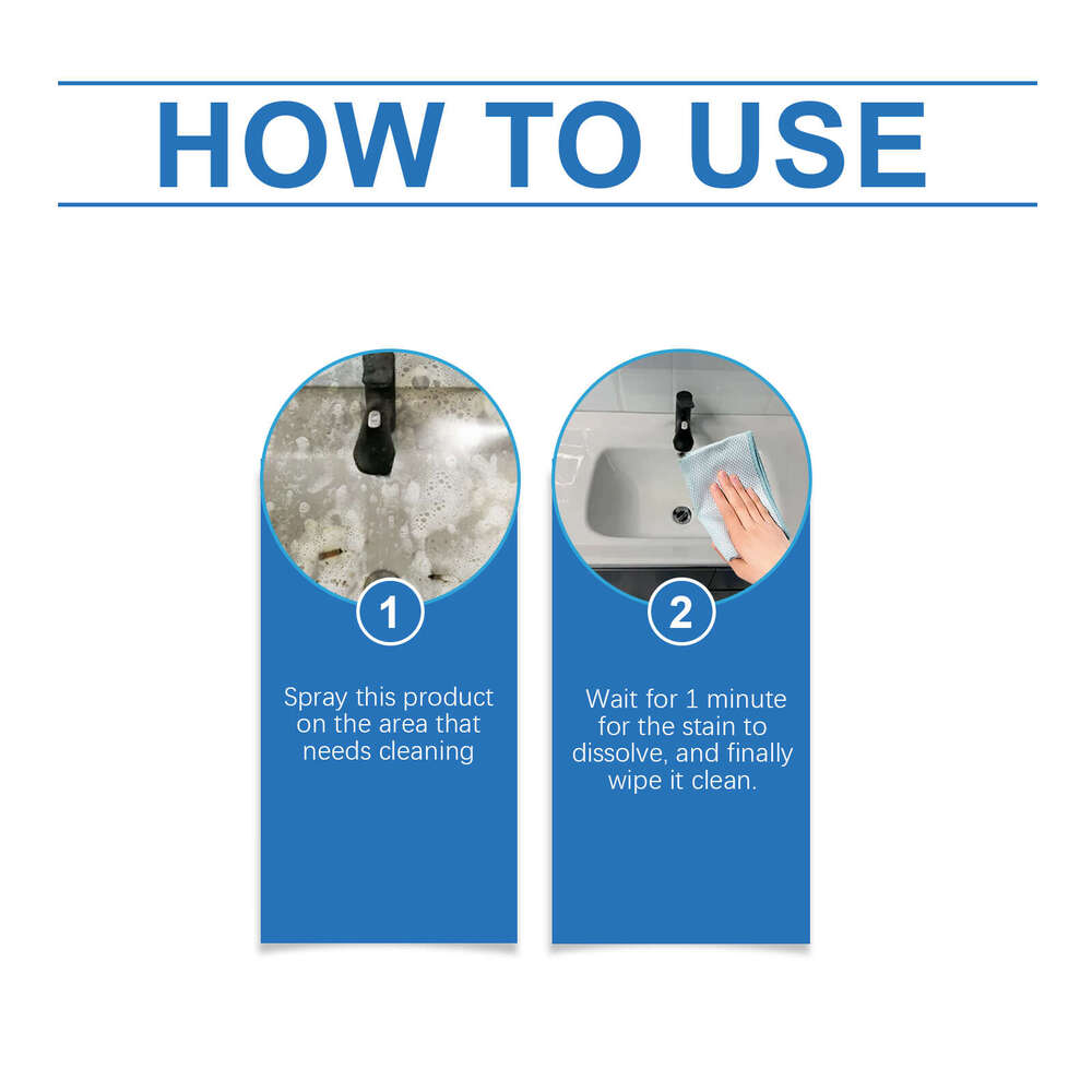 Jakehoe Removes Water Stains and Lime Scale, Cleans Surfaces, Bathroom Descaling Cleaner S260130