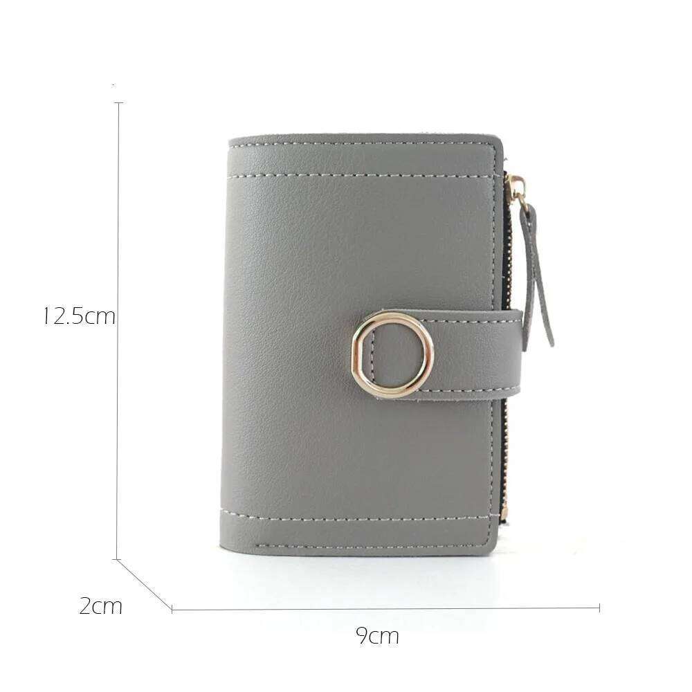 New Fashion Short Women's Wallet Zipper Card Holder Cute Female Coin Purse High Quality PU Wallets For Girls Z260130