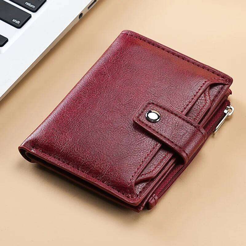 Wallets and Purses PU Leather Money Bag Female Short Hasp Purse Small Coin Card Holders Clutch New Men Women Wallet Z260130