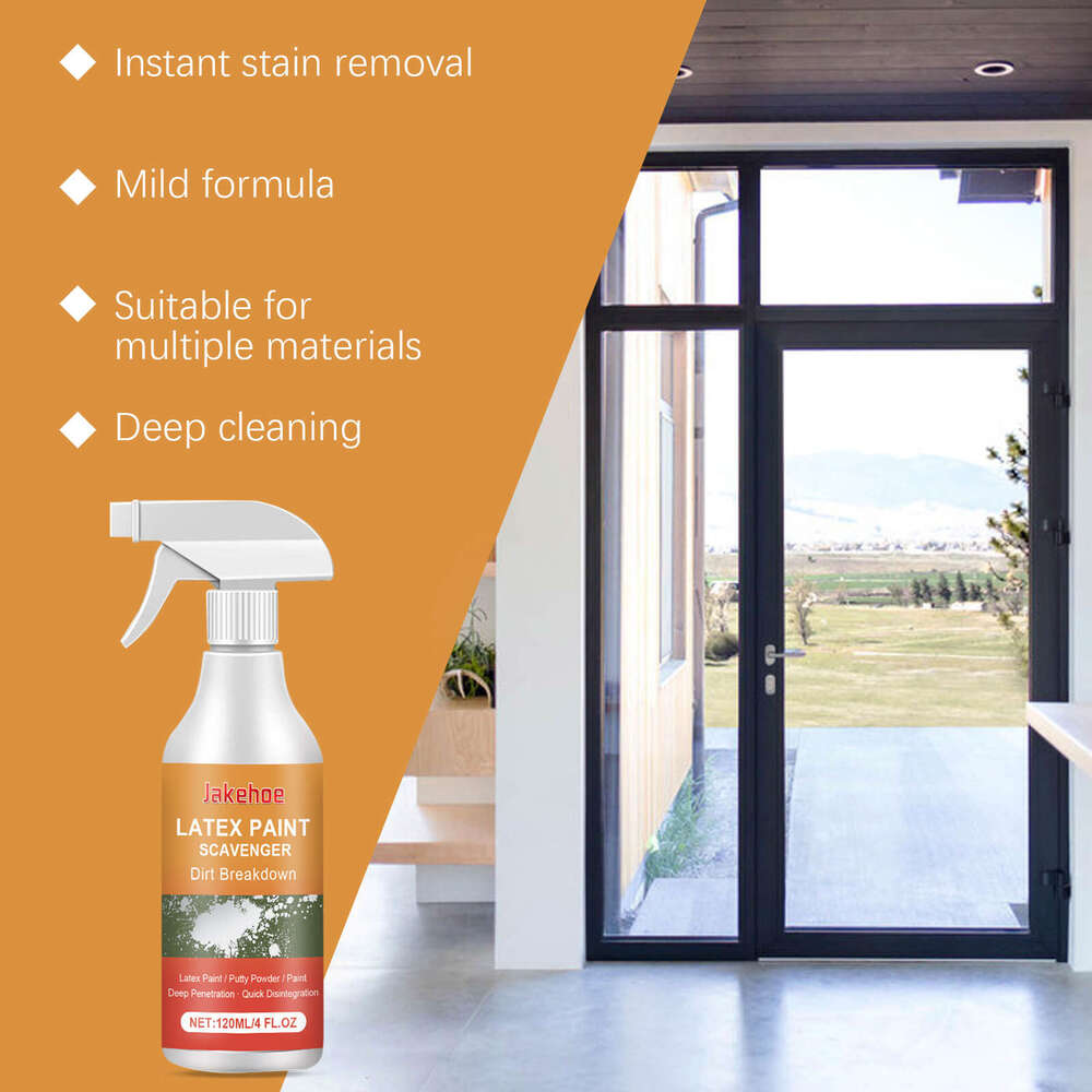 Jakehoe Latex Remover Easy Cleaning Decoration Residue Removal Putty Powder Paint Cleaner S260130