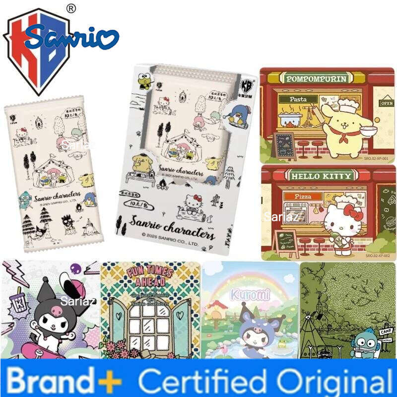 Sanrio KB New Family Series Cards, Authentic Anime Merchandise Kuromi My Melody Collector's Cards Christmas Gift H260130