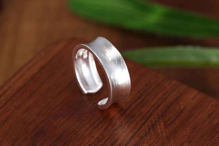 925 Rings Women geometry width Open Ring Hypoallergenic Sterling Silver Jewelry Gifts For Girls XJ260130
