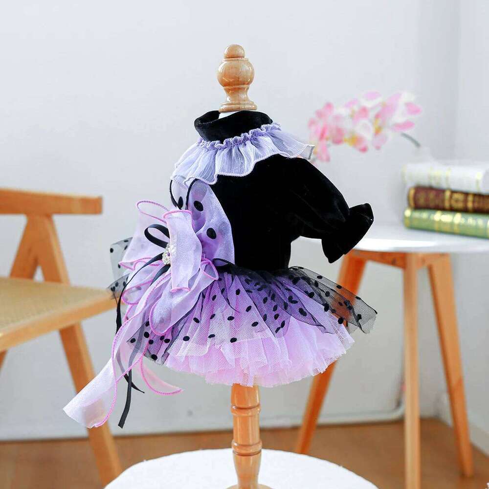 Magic Elf Tutu Pet Clothes Dog Cat Haute Couture Wedding Princess Dress H260130