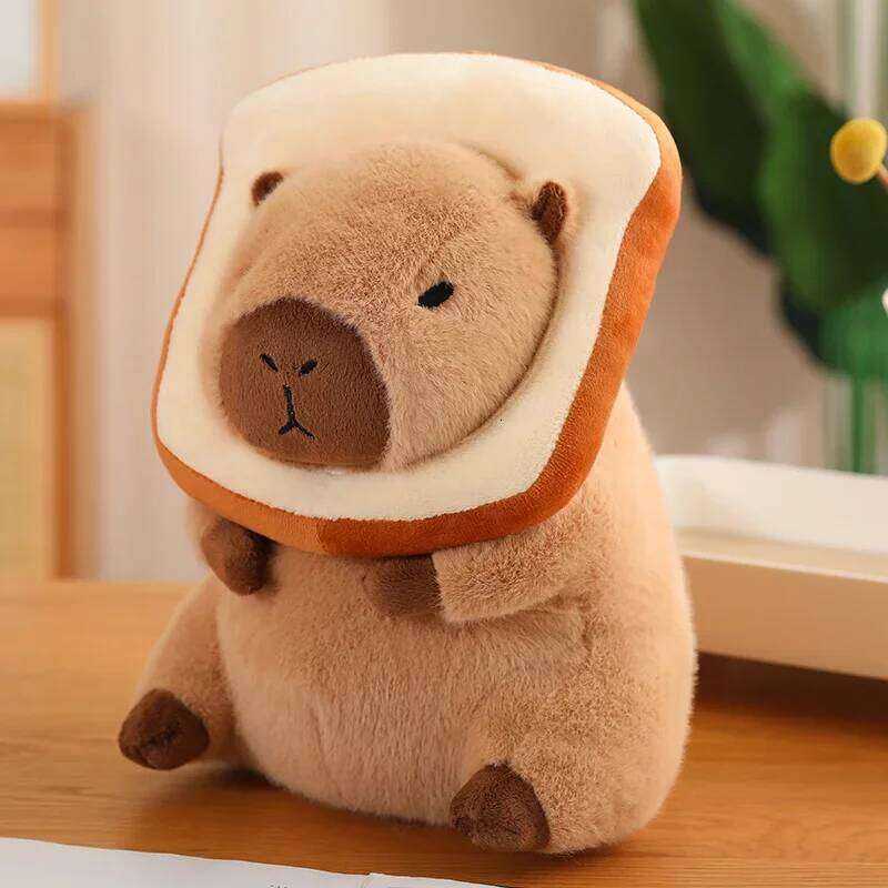 Cute Capybara Plush Toy Stuffed Animals Capibara with Turtle Backpack Kapibala Soft Doll Kids Toys Birthday Christmas Gift Y260128