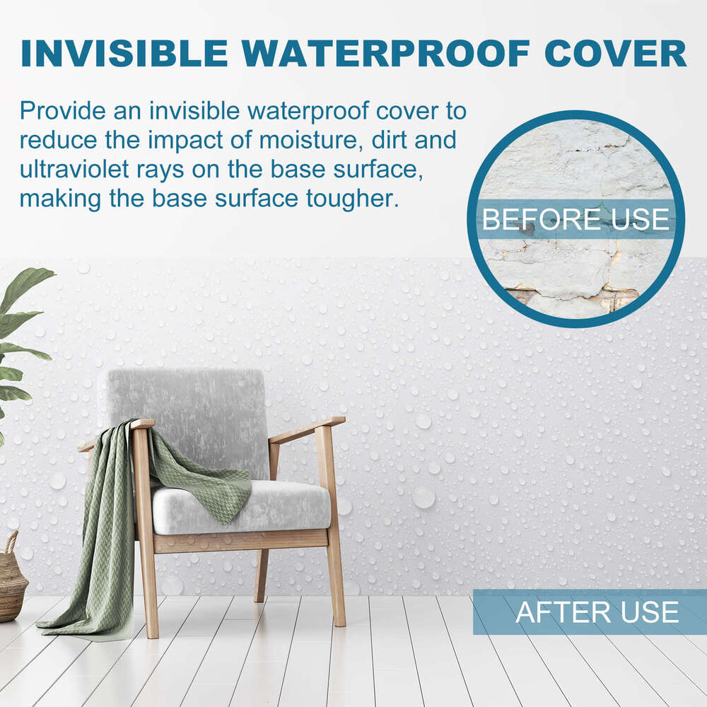 Jue-Fish Leak Repair Spray for Bathroom Tiles Exterior Walls, Penetrating Invisible Waterproof and Moisture-Proof S260130