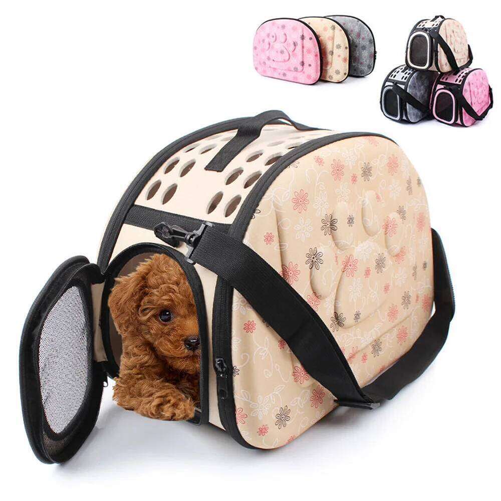 Outdoor Travel Shoulder Bag for Small Dogs, Pet Dog Carrier, Puppy and Cat Carrying Bag, Soft Kennel Products, 3 Colors 26H0130