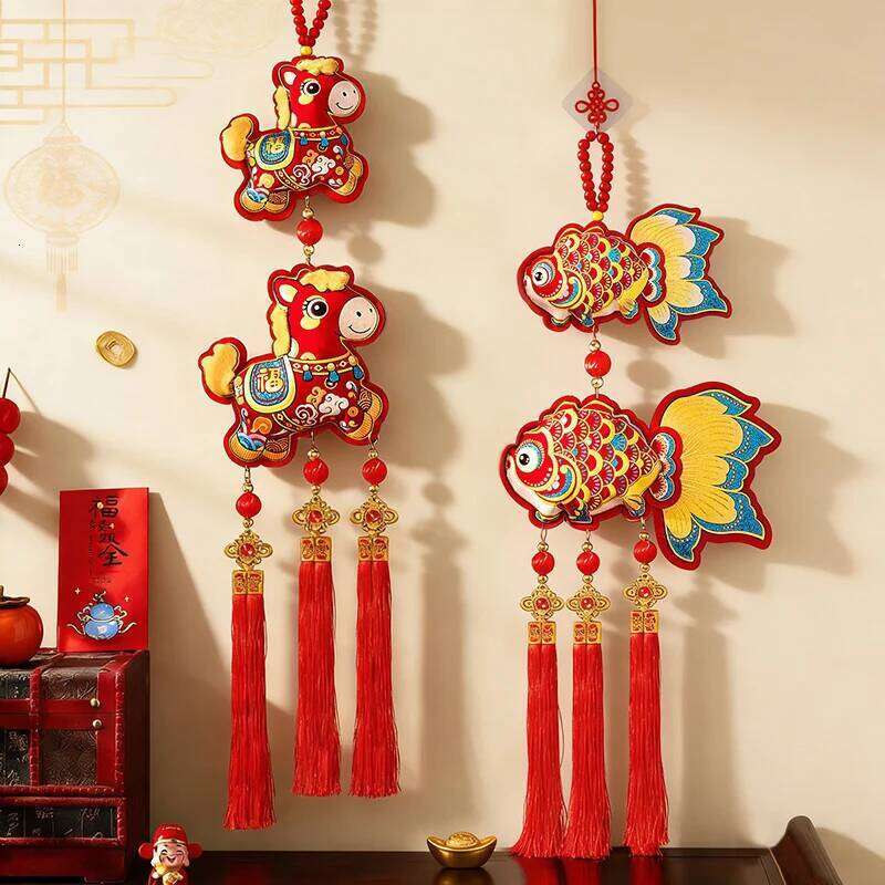 Bag Accessories 2026 Hanging Ornament Lunar New Decoration Horse Year Door Tassel Pendant Chinese Spring Festival Tet Tecoration