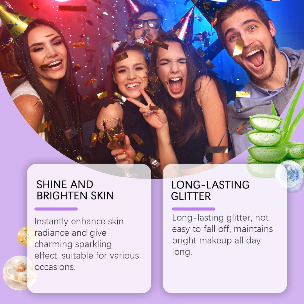 Eelhope Dazzling Star Nightclub Party Body Collarbone Arm Skin Starry Sky Glitter Spray S260130